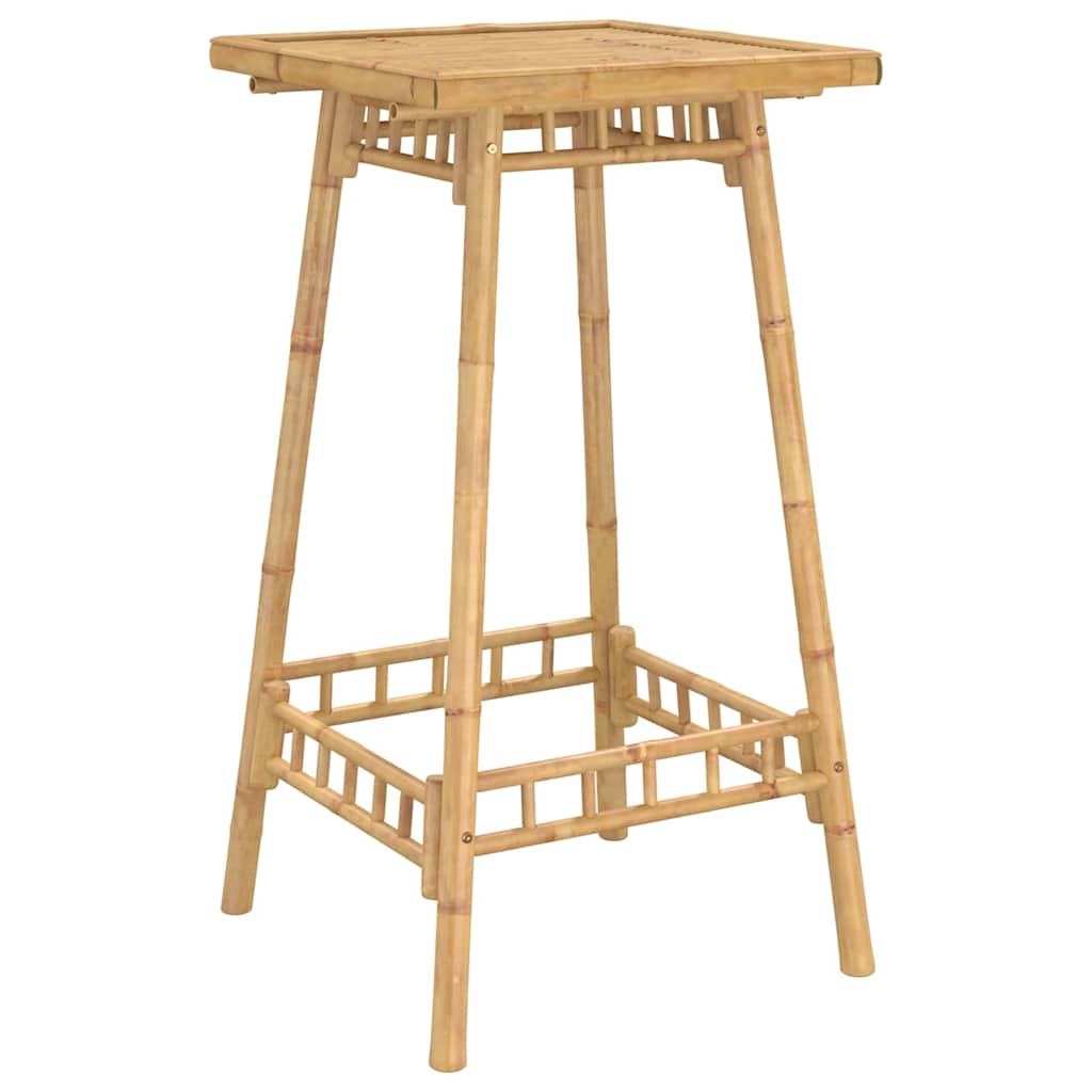 Outdoor Bar Table Square 55x55x100 cm Bamboo